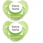 Sucettes personnalisées Paillettes (vert)