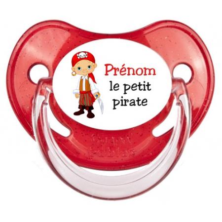 Sucette personnalisée "Prénom Petit Pirate"