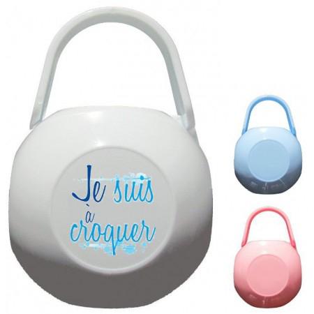 Boîte à Sucette personnalisée je suis à croquer garçon
