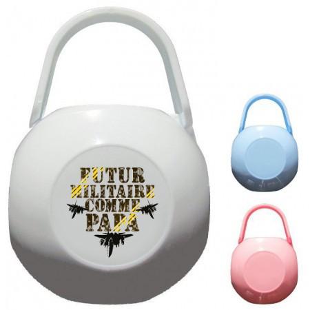 Boîte à Sucette personnalisée futur militaire comme papa