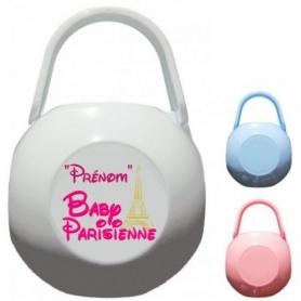 Boîte à Sucette personnalisée Baby Parisienne Prénom 