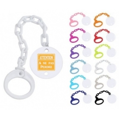 Attache Sucette personnalisée à ne pas perdre