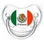 Sucette personnalisée drapeau Mexique et prénom