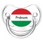 Sucette personnalisée drapeau Hongrie et prénom