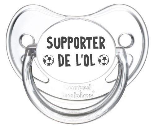 Sucette foot Supporter OL Lyon