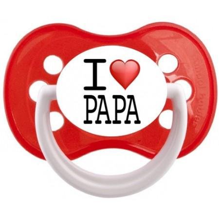 Sucette bébé "I love Papa"