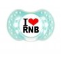 Sucette bébé "I love rnb"