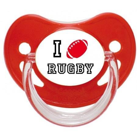 Sucette personnalisée I love rugby