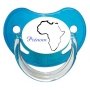 Sucette personnalisée carte Afrique et prénom