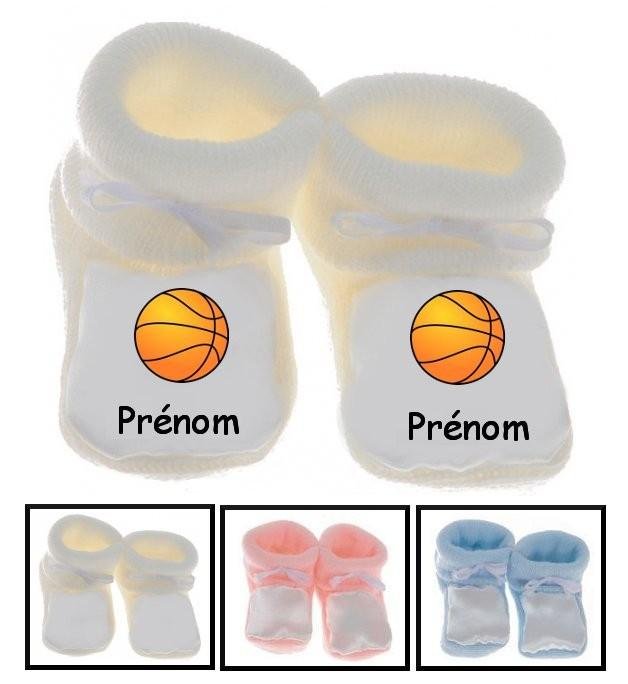Chaussons bébé Basket prénom personnalisés