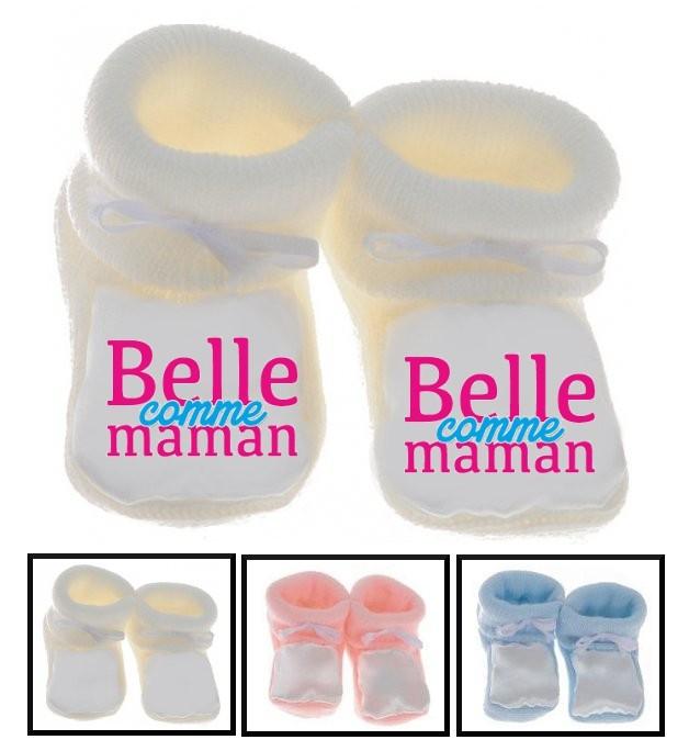 Chaussons bébé Belle comme maman