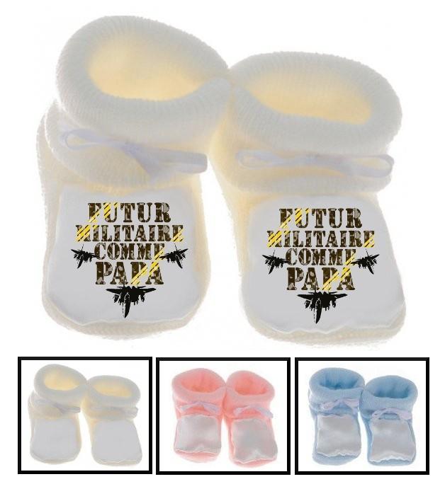 Chaussons bébé Militaire comme papa