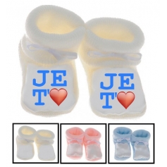 Chaussons bébé Je t aime
