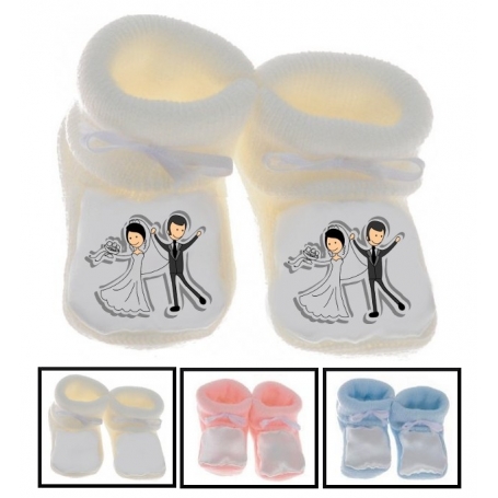 Chaussons bébé Mariage