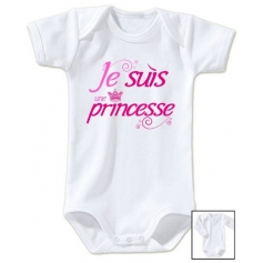 Body bébé Je suis une princesse