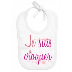 Bavoir bébé Je suis à croquer