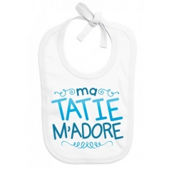Bavoir bébé Ma tatie m'adore