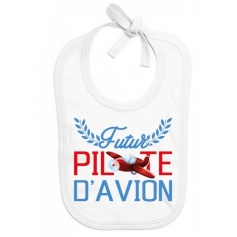 Bavoir bébé Futur pilote d'avion