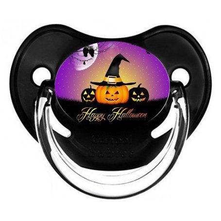 Sucette personnalisée "happy halloween"
