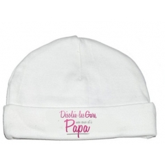 Bonnet bébé Désolée les gars, mon coeur est à papa