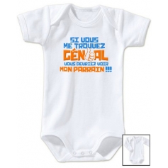 Body bébé Génial comme parrain