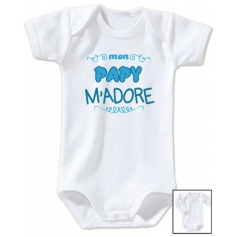 Body bébé Papy m'adore