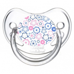 Sucette de bébé fleur bleu