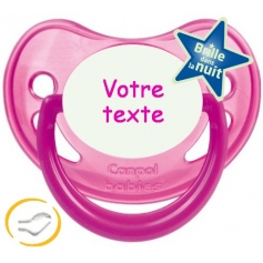 Sucette personnalisée fluo rose
