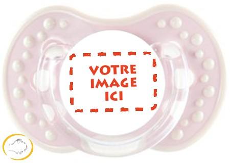 Sucette personnalisée photo Style rose