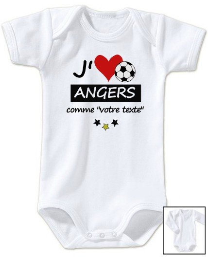 Body Bebe Personnalise Foot J Aime Angers Ma Totosse