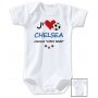 Body bébé personnalisé foot J'aime Chelsea