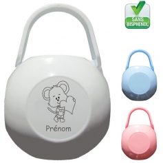 Boite à Sucette personnalisée souris prenom