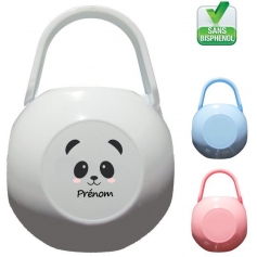 Boîte à Sucette personnalisée Panda fille Prénom 