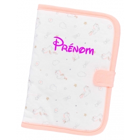 Carnet de santé personnalisable unicorn