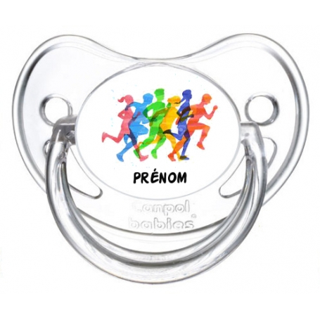 Sucette personnalisée Sucette personnalisée Course marathon 
