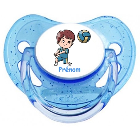 Sucette personnalisée Sucette personnalisée Volley garcon prenom