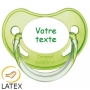Sucette personnalisée chupa verte LATEX