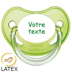 Sucette personnalisée chupa verte LATEX