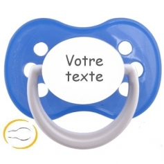 Sucette personnalisée bleue Funny