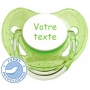 Sucette personnalisée verte à Paillettes