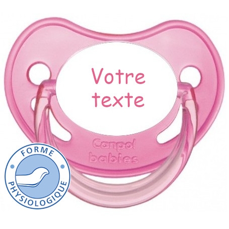 Sucette personnalisée chupa rose