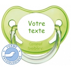 Sucette personnalisée chupa verte