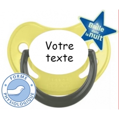 Sucette personnalisée fluo lime