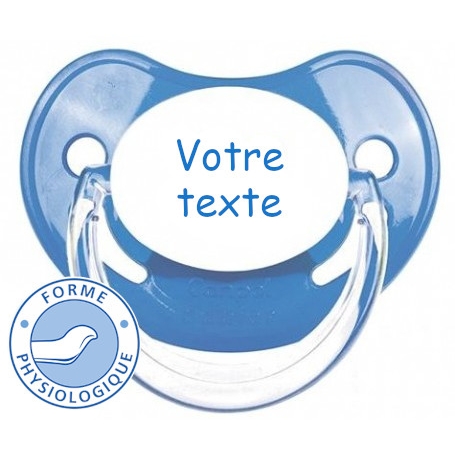 Sucette totosse personnalisée Penguins bleu