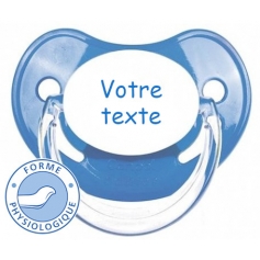 Sucette totosse personnalisée Penguins bleu