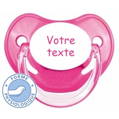 Sucette totosse personnalisée Penguins rose