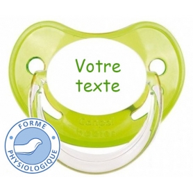 Sucette totosse personnalisée Penguins vert