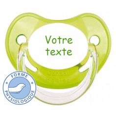 Sucette totosse personnalisée Penguins vert