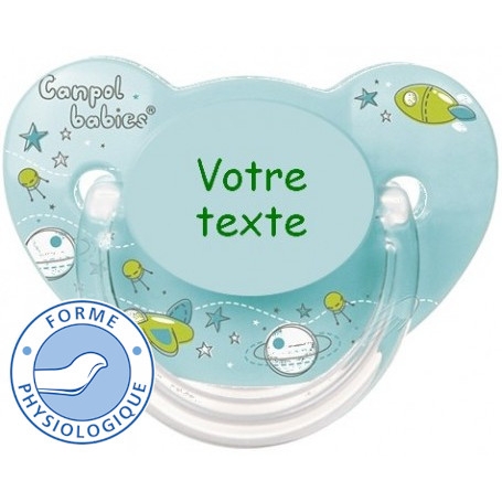 Sucette totosse personnalisée machine turquoise