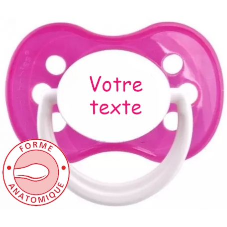 Sucette personnalisée funny rose